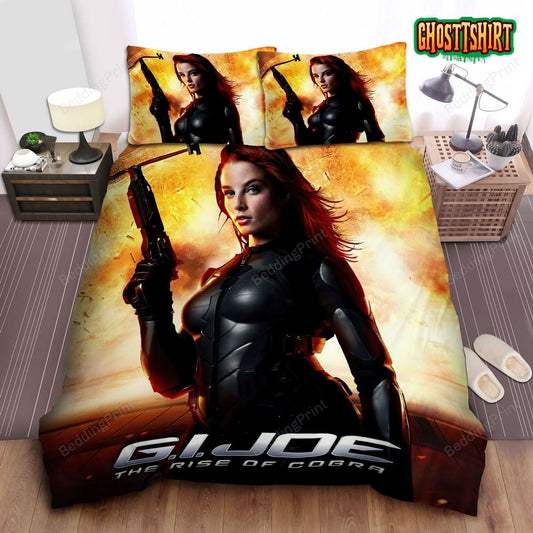 G.I. Joe The Rise Of Cobra Scarlett Poster Bed Sheets Duvet Cover Bedding Set