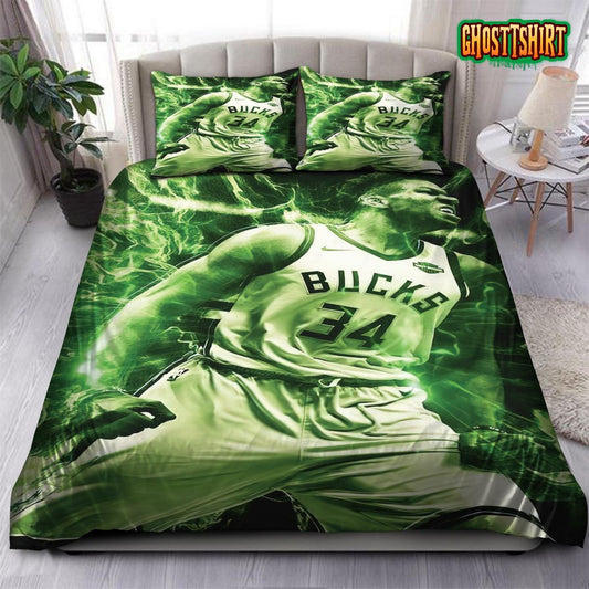Giannis Antetokounmpo Milwaukee Bucks NBA 07 Bedding Set