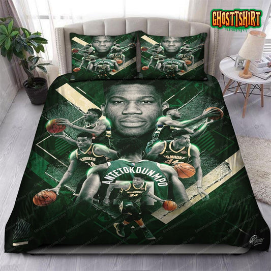 Giannis Antetokounmpo Milwaukee Bucks NBA 09 Bedding Set