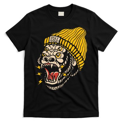 Gorilla Inked Flash Old School Ink Addict Traditional Tattoo T-Shirt