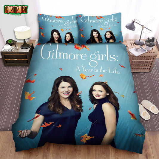 Gilmore Girls (2000–2007) A Year In The Life Movie Poster Bed Sheets Duvet Cover Bedding Set