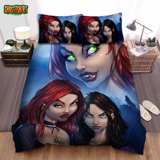 Ginger Snaps Movie Illustration Bed Sheets Spread Comforter Duvet Cover Bedding Set