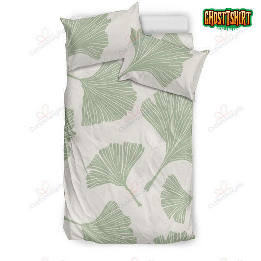 Ginkgo Leaves Pattern Bedding Set