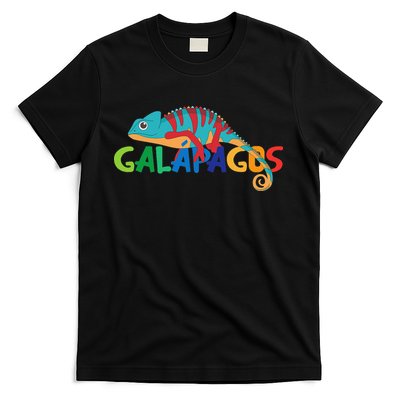 Galapagos Islands Summer Colorful Chameleon Exotic Animal T-Shirt
