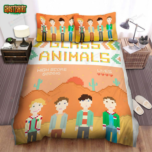 Glass Animals Art Poster 3 Bed Sheets Spread Comforter Duvet Cover Bedding Set