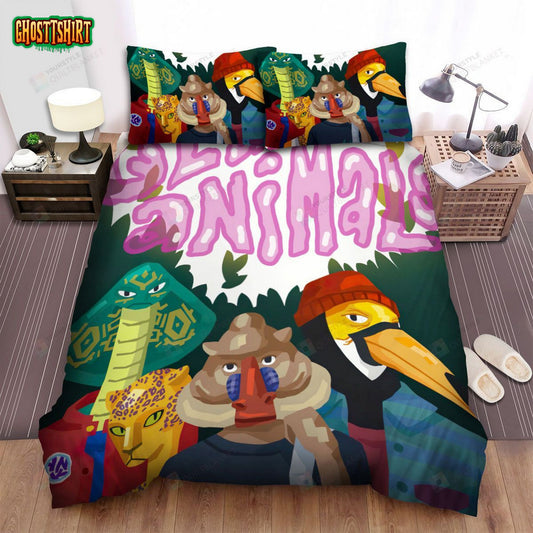 Glass Animals Art Poster 6 Bed Sheets Spread Comforter Duvet Cover Bedding Set