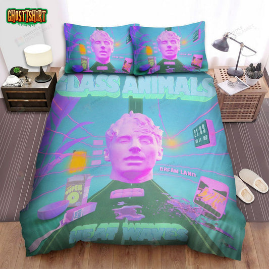 Glass Animals Heat Waves Album Cover Bed Sheets Spread Comforter Duvet Cover Bedding Set