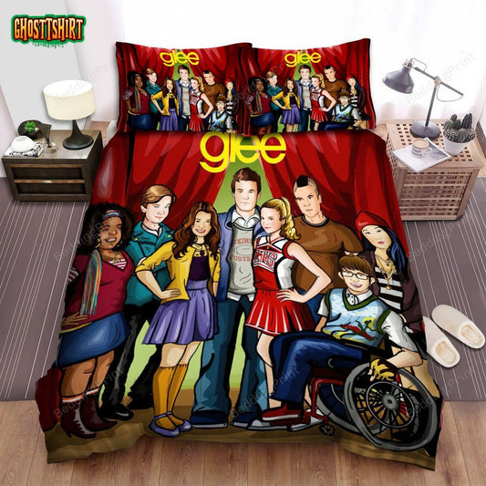 Glee Movie Art 3 Bed Sheets Duvet Cover Bedding Set