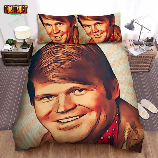 Glen Campbell Vintage Poster Bed Sheets Spread Comforter Duvet Cover Bedding Set