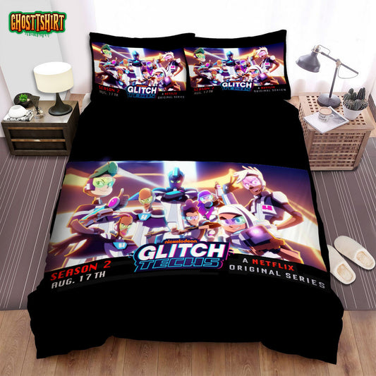 Glitch Techs The Poster Bed Sheets Spread Duvet Cover Bedding Set