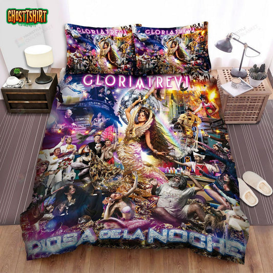 Gloria Trevi Album Diosa De La Noche Bed Sheets Spread Comforter Duvet Cover Bedding Set
