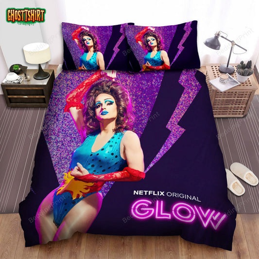 Glow (2017–2019) Movie Poster Ver 1 Bed Sheets Duvet Cover Bedding Set