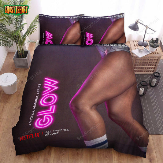 Glow (2017–2019) Strong Legs Movie Poster Bed Sheets Duvet Cover Bedding Set