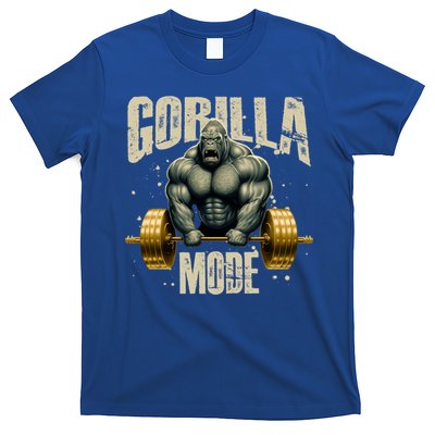 Gorilla Mode Gym Workout Beast Weightlifting Bodybuilding Gift T-Shirt