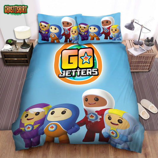 Go Jetters Four Heroes Poster Bed Sheets Spread Duvet Cover Bedding Set