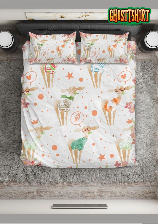 Goat For The Cutest Girl Bed Sheets Duvet Cover Bedding Set