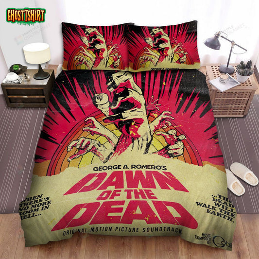 Goblin Dawn Of The Dead Album Cover Bed Sheets Spread Comforter Duvet Cover Bedding Set