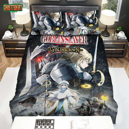 Goblin Slayer In Goblin's Crown Official Art Poster Bed Sheets Spread Duvet Cover Bedding Set
