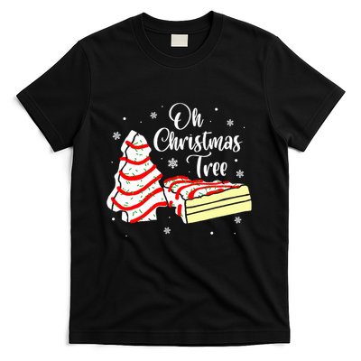 Groovy Oh Christmas Tree Cakes Debbie Becky T-Shirt