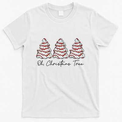 Groovy Oh Christmas Tree Xmas Lights Funny Tree Cakes Debbie T-Shirt