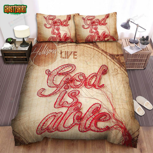 God Is Able Hillsong Worship Bed Sheets Spread Comforter Duvet Cover Bedding Set