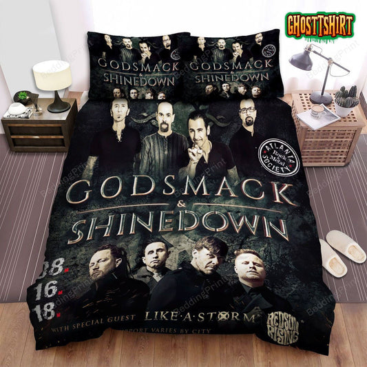 Godsmack & Shinedown Bed Sheets Duvet Cover Bedding Set