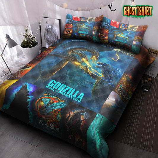 Godzilla V3 Quilt Bed Set