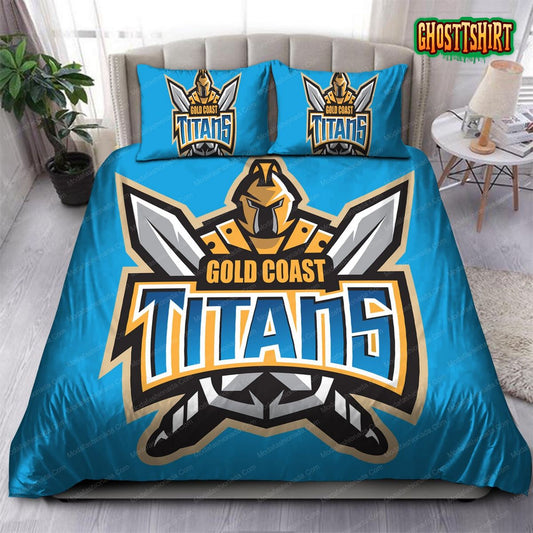 Gold Coast Titans Logo 2007 Bedding Set