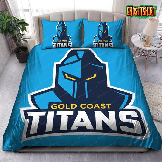 Gold Coast Titans Logo Bedding Set