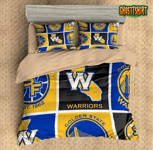 Golden State Warriors Duvet Cover Bedding Set