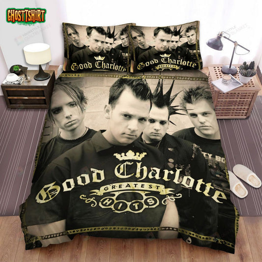 Good Charlotte Album Cover Greatest Hits Bed Sheets Spread Comforter Duvet Cover Bedding Set