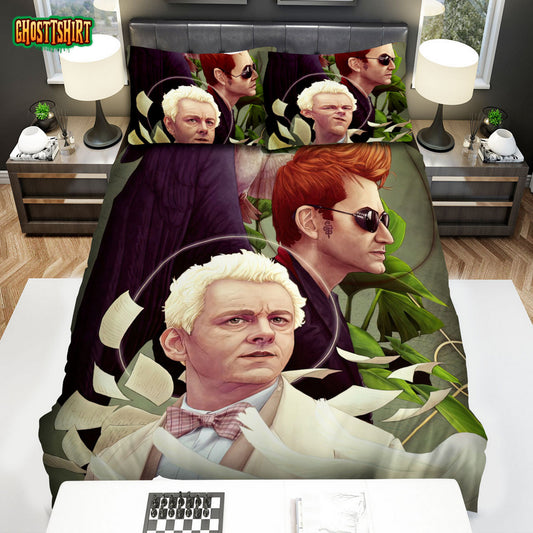 Good Omens Movie Art 1 Bed Sheets Duvet Cover Bedding Set