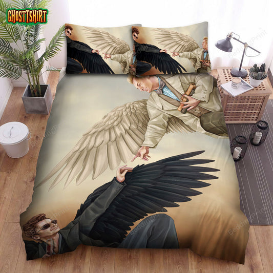 Good Omens Movie Art 2 Bed Sheets Duvet Cover Bedding Set