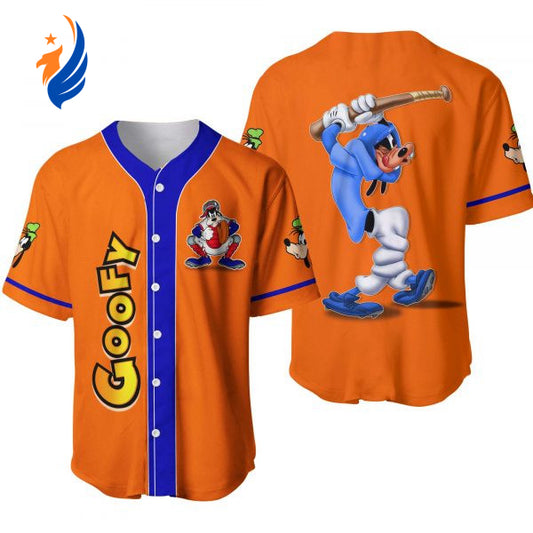 Goofy Mickey Mouse Disney Cartoon Baseball Jersey - Perfect Gift for Disney Lovers - Bafud