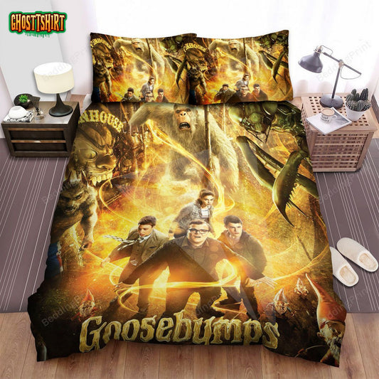 Goosebumps Magic Light Bed Sheets Duvet Cover Bedding Set