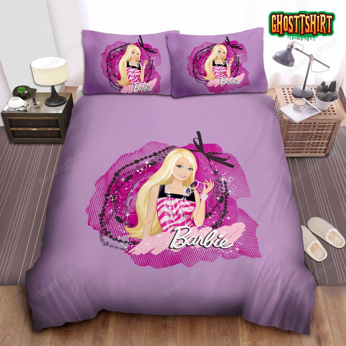 Gorgeous Barbie Bed Sheets Duvet Cover Bedding Set