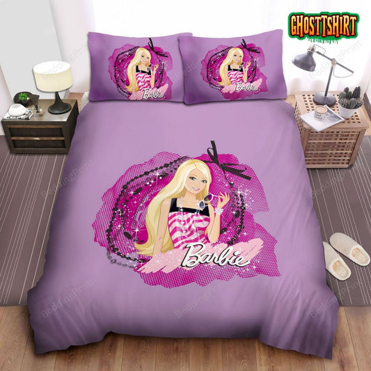 Gorgeous Barbie Bed Sheets Duvet Cover Bedding Set