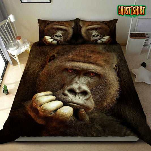 Gorilla Bed Sheets Duvet Cover Bedding Set