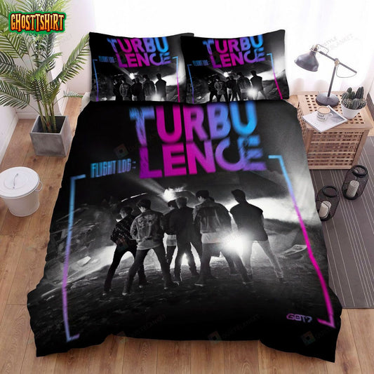 Got7 Flight Log Turbulence 2nd Album Cover Bed Sheets Spread Comforter Duvet Cover Bedding Set