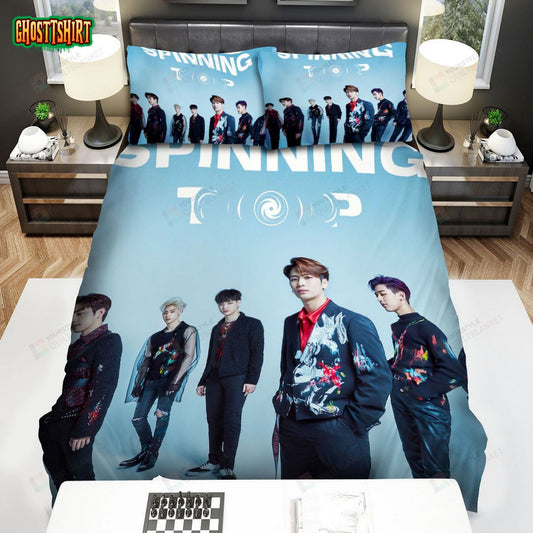Got7 Spinning Top Album Cover Bed Sheets Spread Comforter Duvet Cover Bedding Set