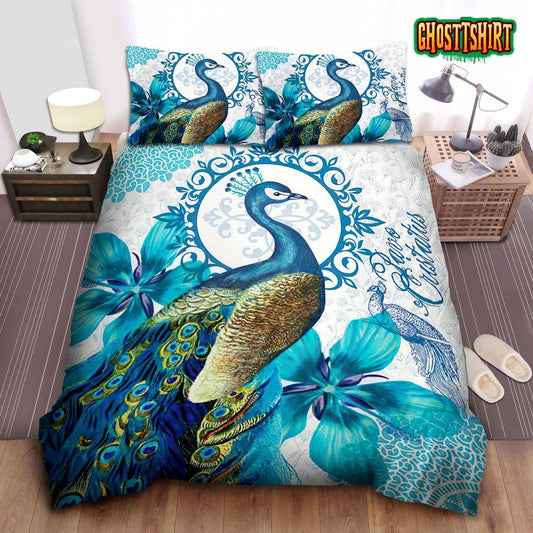 Gothic Peacock Bed Sheets Duvet Cover Bedding Set