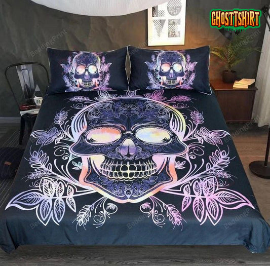 Gothic Skull Bed Sheets Duvet Cover Bedding Set
