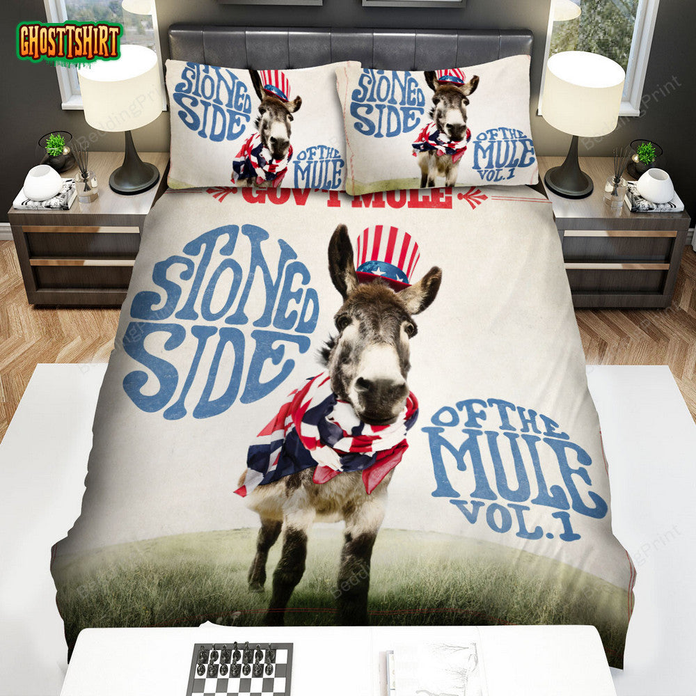 Gov't Mule Band Ablum Stoned Side Of The Mule Bed Sheets Duvet Cover Bedding Set