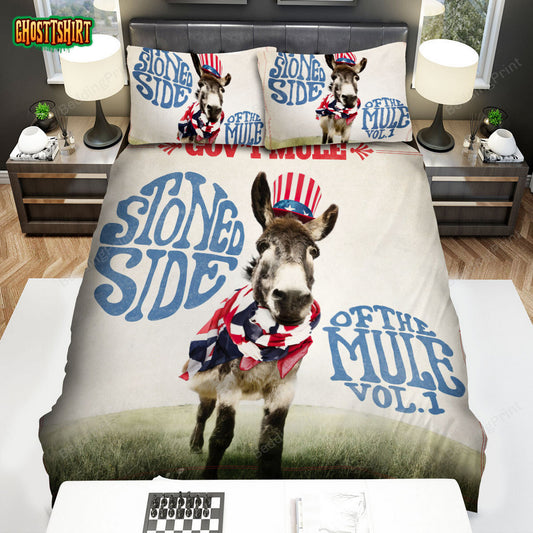 Gov't Mule Band Ablum Stoned Side Of The Mule Bed Sheets Duvet Cover Bedding Set