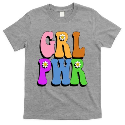 Girl Power Cute Sunflower Retro Colorful T-Shirt