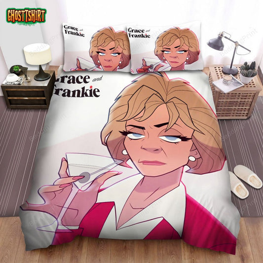 Grace And Frankie (2015–2022) Movie Illustration 2 Bed Sheets Duvet Cover Bedding Set
