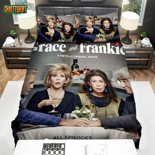 Grace And Frankie (2015–2022) Movie Poster 2 Bed Sheets Duvet Cover Bedding Set