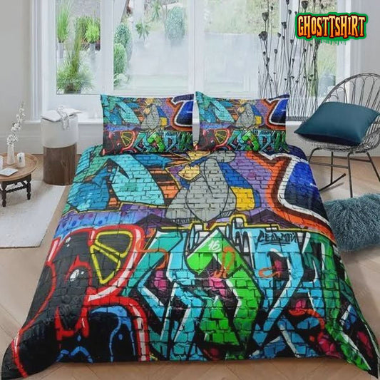 Graffiti Street Culture Bed Sheets Duvet Cover Bedding Set