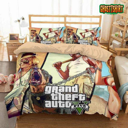Grand Theft Auto V Duvet Cover Bedding Set