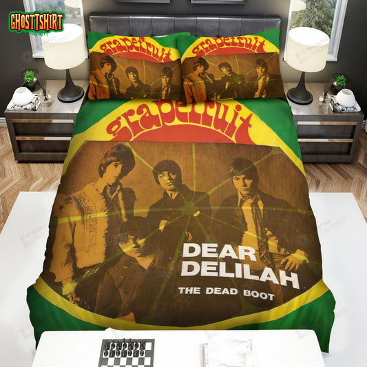 Grapefruit Band Dear Delilah Album Bed Sheets Spread Comforter Duvet Cover Bedding Set